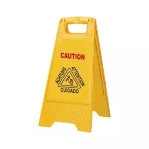 Panneau angulaire signalisation jaune